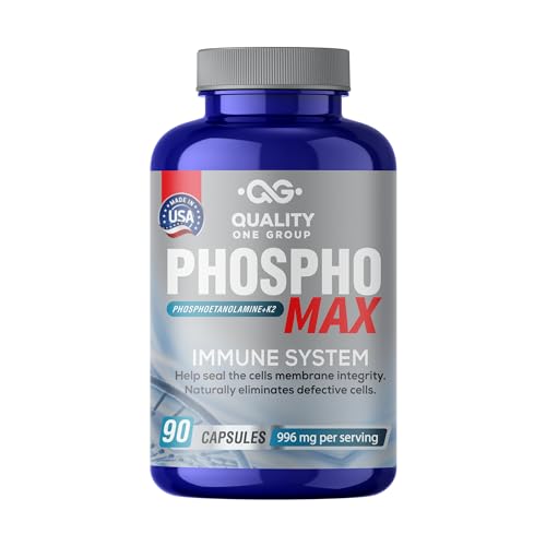Phosphomax - Fosfoetanolamina - Unique Blend of Phosphoethanolamine to Boost Your Immune System- Natural Fosfoetalonamina 26 Years of Researched Formulation