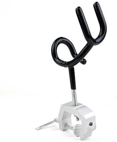 TacFire Heavy Duty Fishing Pole Rod Holder with Aluminum Universal Clamp-On Boat Deck Mount & Rubber Dip Coated Claw Grip Handle Stand by Tacfire