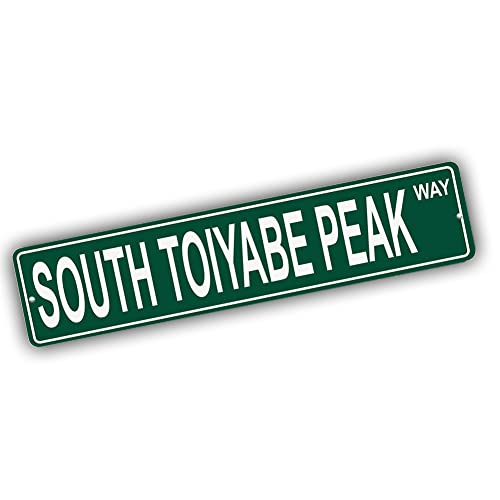 Brotherhood Aluminum Street Sign for South Toiyabe Peak - Nevada Wall Decor