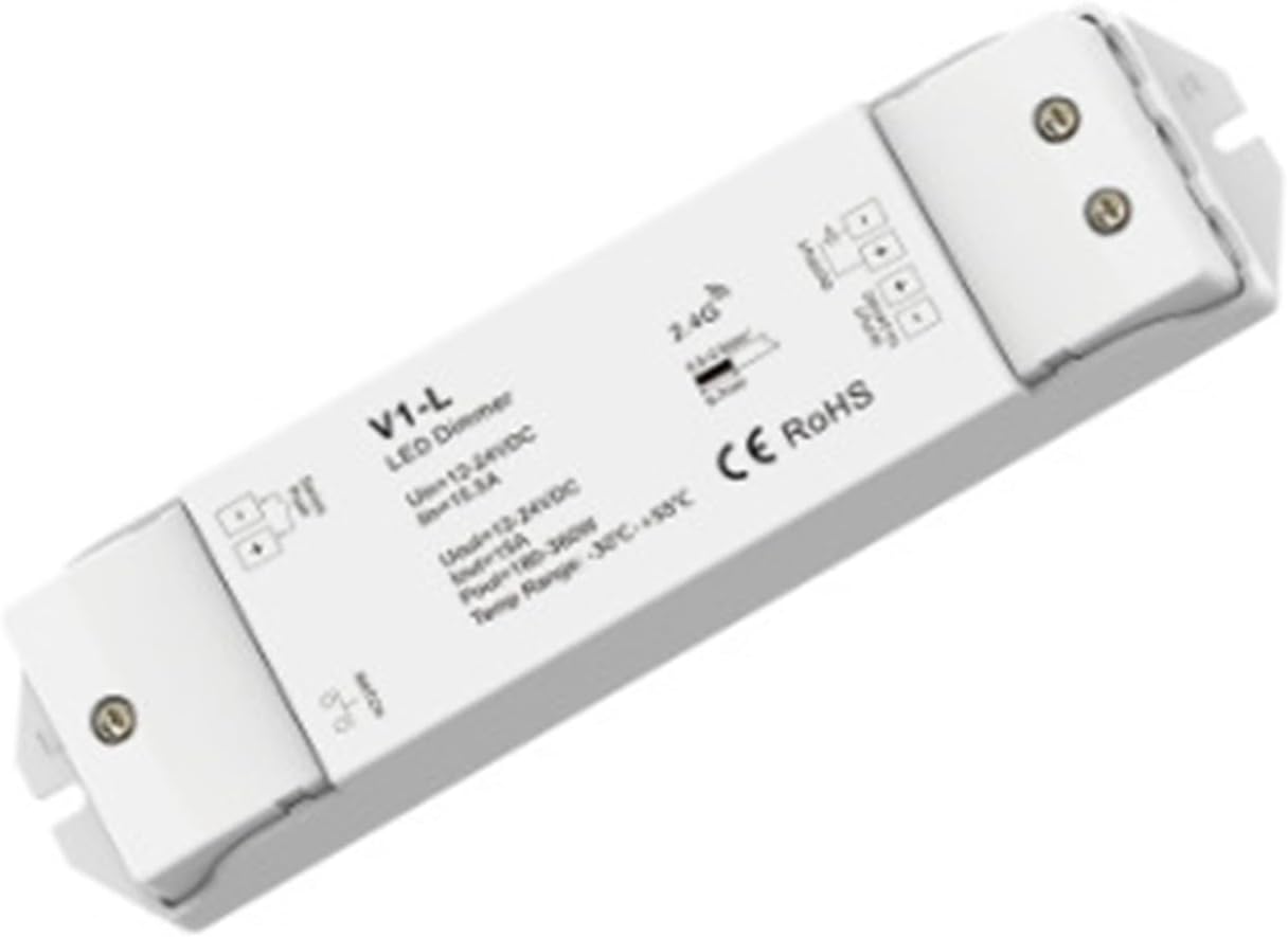 DC12V-36V 24V V1-L Single Color V2-L Dual Color V3-L RGB V4 RGBW V5 RGB+CCT Controller 2.4GHz + Push dimming for Light(V3-L)