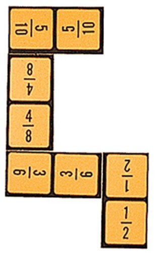 WIEBE CARLSON ASSOCIATES Equivalent Fraction Dominoes miniatura 1