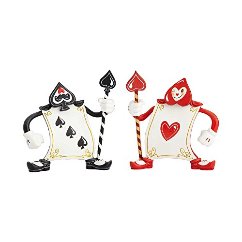 Enesco The World of Miss Mindy Alice in Wonderland Ace of Hearts and 3 of Spades Figurine, 5.31