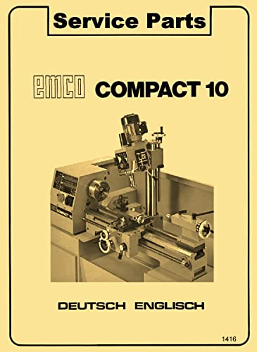 EMCO Compact 10 Metal Lathe Parts Manual