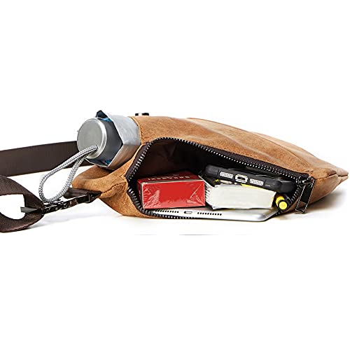 Genuine Leather Chest Bag for Men Casual Shoulder Bag Anti Theft Crossbody Bag Sling Bag Travel Hiking Backpack4