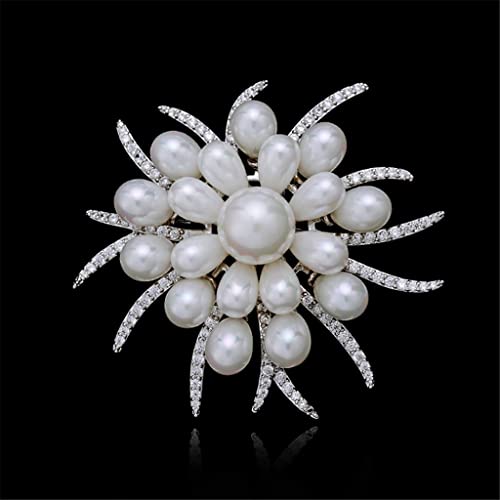 Accessoires de bijoux broche élégante vêtement brillant et pull