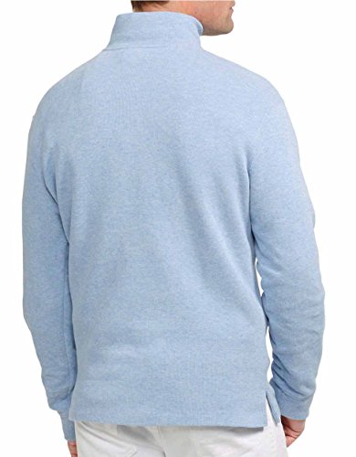 Polo Ralph Lauren Mens Half Zip Pullover Cotton Sweater (Extra Large, Jamaica Blue)3