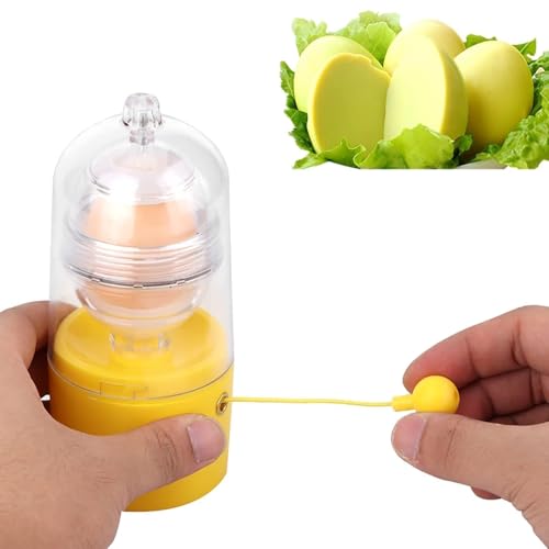 Mélangeur de jaune d'oeuf, mélangeur d'oeufs Shaker en silicone, petit outil de cuisine avec cordon de traction coupe oeuf Machine à œufs dorée Essoreuse à œufs pour Faire des Oeufs d'or Durs70x160mm