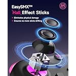 EasySMX X05 Controller PC mit 7 Farbe RGB Licht, Controller PC wireless mit Hall Joysticks & Hall Triggers, Bluetooth Controller für PC/Switch/Steam/Handy-Schwarz – Bild 4