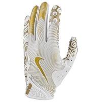 purple and gold nike football gloves