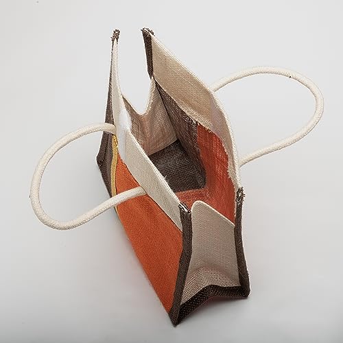 Image of Soman Jute Thamboolam Bags for Return Gifts Multicolour Combo - Pack of 10 bags