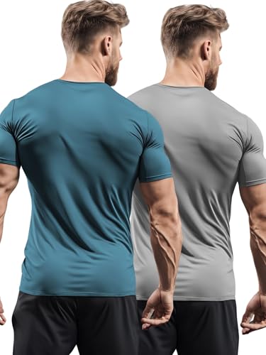 Image of 3Colours RGB Active Fit Men's Sports T-Shirt - Lightweight Quick Dry Polyester Gym & Running Wear-Shake