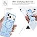 BENTOBEN Magnetic for iPhone 17 Pro Max Case with Cute Ribbon Bows Pattern,[Compatible with MagSafe] Translucent Matte Anti-Slip Slim Women Girl Protective Cover for iPhone 17 Pro Max 6.9