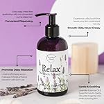 Relax Therapeutic Body Massage Oil - with Best Essential Oils for Sore Muscles & Stiffness – Lavender, Peppermint & Marjoram - All Natural - with Sweet Almond, Grapeseed & Jojoba Oil 8oz - Image 2