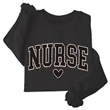 colanperd Leopard Nurse Sweatshirt RN Sweashirt Oversized Crewneck Nurse Sweatshirts Gift