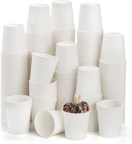 Tebery Lot de 300 Gobelets Jetables Papier 180ml
