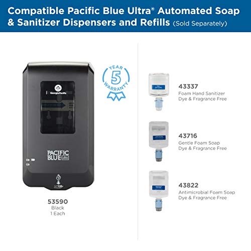Pacific Blue Ultra Automated Touchless Gentle Foam Hand Soap Dispenser Refill By Gp Pro (Georgia-Pacific) Dye And Fragrance Free, 43716, 1200 Ml Per Refill 3 Refills Per Case #TOP4