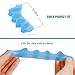 4 Pcs Silicone Toe Spacers – Yoga Toe Separators for Toe Straightening & Relaxation | Correct Overlapping Toes, Bunions, Hammer Toe | Toe Support toe separators for Women & Men (Blue, 3.98)