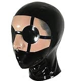 Sexy Unisex Latex Rubber Mask Hood Swimsuit Bikini Fashion Party Wear Club Cosplay (XL)
