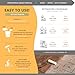 GlazeGuard Satin Floor Sealer Wall Sealer for Ceramic, Porcelain, Stone Tile Surfaces Pro Grade (32 oz Kit)