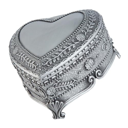 GALPADA Jewelry Box Engagement Ring Case Egg Shaped Jewelry Holder Table Top Decor Jewelry-rings Bracelet Organizer Retro Jewelry Wedding Ring Container Necklace Zinc Alloy Gift Box