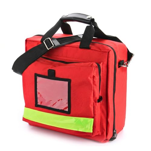 DZTSMART Erste-Hilfe-Tasche Leer,Medizinische Tasche, Notfalltasche - Sanitätstasche für Häusliche Pflege,Vitamine, Arzt, Reise & Notfall - Rot