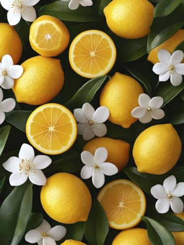 Diamond Painting fruta y flor kit de punto de cruz 5D DIY m-412 de 90x120cm para adultos