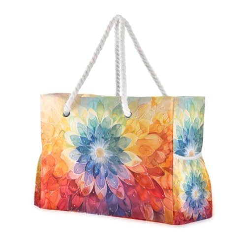 Image of senya Large Beach Bags Totes Swim Canvas Tote Shoulder Bag Water Resistant Bags for Gym Travel Daily