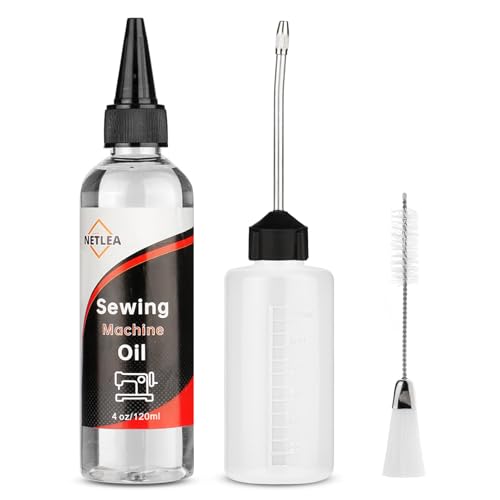 NetLea 4oz Sewing Machine Lubricant with Oil Applicator & Dual-Ended