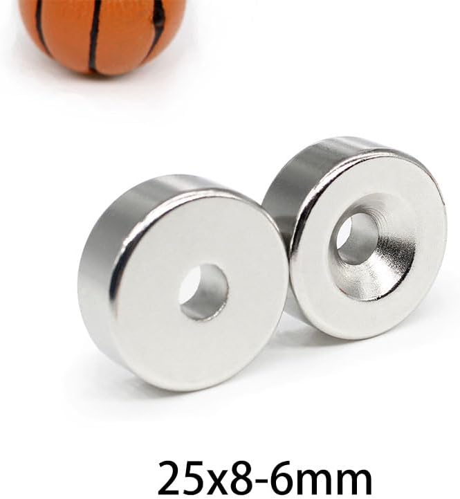 1/2/5/10/15PCS 25x8-6mm Neodymium Round 25X8-6 25 * 8-6 magnet(10PCS)