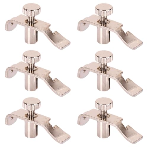 6pcs Stainless Steel Erhu Fine Tuners - Erhu Instrument,String Adjusters for Erhu Instrument, Easy to Use, Silver
