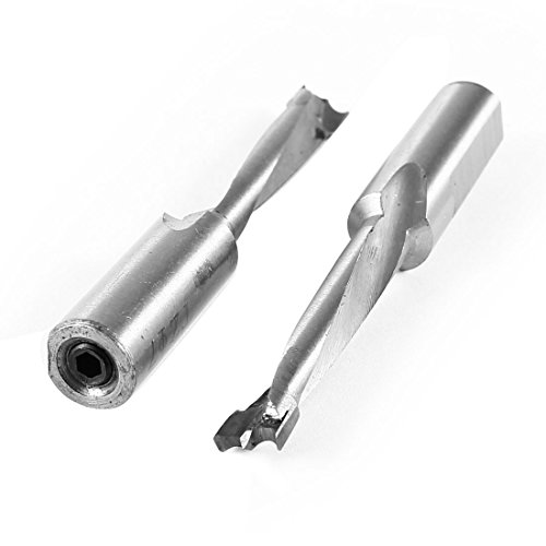 Aexit 2 Pcs Wood Drill Bits Carpentry 7mm Boring Diameter Brad Point Wood Drill Brad-Point Drill Bits Bit Tool