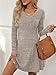 AUTOMET Womens Sweater Dresses 2026 Winter Long Sleeve Fall Fashion Outfits V Neck A-Line Flowy Mini Cute Casual Dress Comfy Work Spring Clothes Coffee Grey M