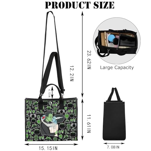 G2TUP Horror Monster & Bride Crossbody Bag Horror Couple Gift Horror Monsters Bride Shoulder Bag2