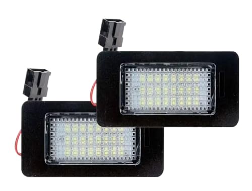 Luces led para placa matrícula coche blanco compatibles con Audi A4 B8 A5 A6 Q5 y TT