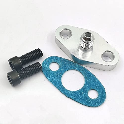 Kit adaptador junta drenaje aceite turbo T3 T4 10AN ideal para proyectos de tandas en circuito