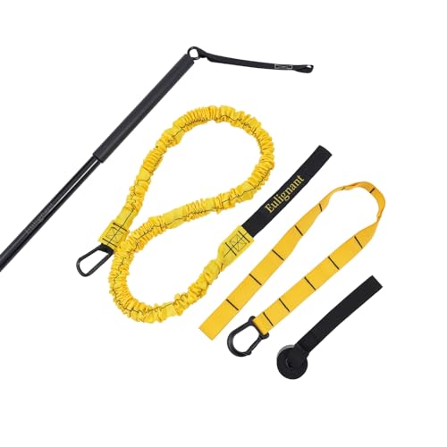 Swing Trainer for Golf/Baseball/Tennis Improvement, Resistance Cord(80lbs) with Workout Bar...