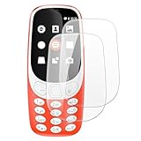 Shantime [2 Pack Tempered Glass Screen Protector Compatible with Nokia 3310 2017 (2.4 Inch), HD Clear Anti-Scratch Bubble-Free Case Friendly