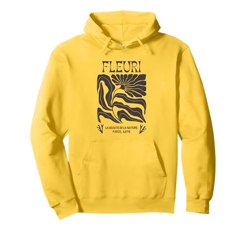 Fleuri la beauté de la naturaleza París 1978 Flor Sudadera con Capucha