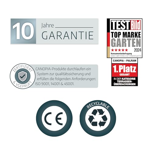 Palram Sanremo Wintergarten Veranda 300 x 546 cm in Grau