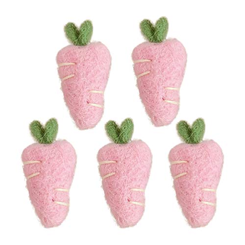 PRETYZOOM Broches de Pascua Fieltro Broche de Zanahoria Alfileres de Pecho Esmalte...