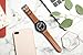 Galaxy Watch 8 Classic Band 46mm, Bands for Samsung Galaxy Watch8 40mm/44m (2025), Business Leather Wristband Replacement Strap for Men Women, Light Brown