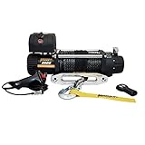 Elektrische Seilwinde K9500SR Kangaroo Winch (früher PowerWinch) 12V 4309kg Kunststoffseil 9,5mm x 26m schnell 14m/min ohne last