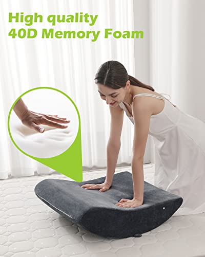 Oasiscraft 4Pcs Orthopedic Bed Wedge Pillow Set, Triangle Wedge Pillows After Surgery, Incline Pillow Wedge For Sleeping Sitting Reading, Memory Foam Wedge For Acid Reflux, Snoring, Leg Elevation #TOP4