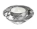 Amlong Crystal Diamond Tealight Candle Holder, Clear, Set of 6