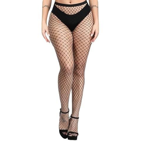 Elegant Black Fishnet Tights for Women Cover