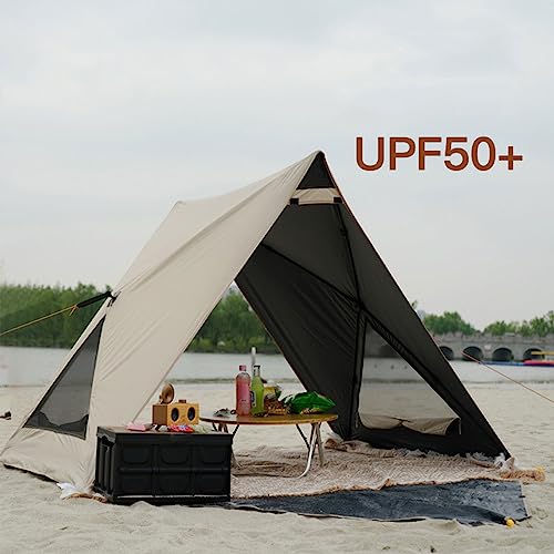 Gran carpa de playa espaciosa y resistente al agua miniatura 4