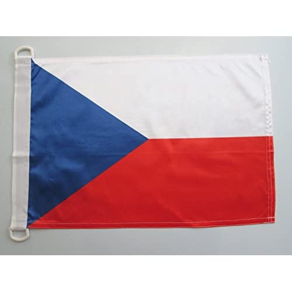 AZ FLAG Bandera Nautica de España Sin Armas 45x30 cm - Pabellón de Conveniencia Española Sin Escudo 30 x 45 Cm, Bandera de Barco con anillas — view 132