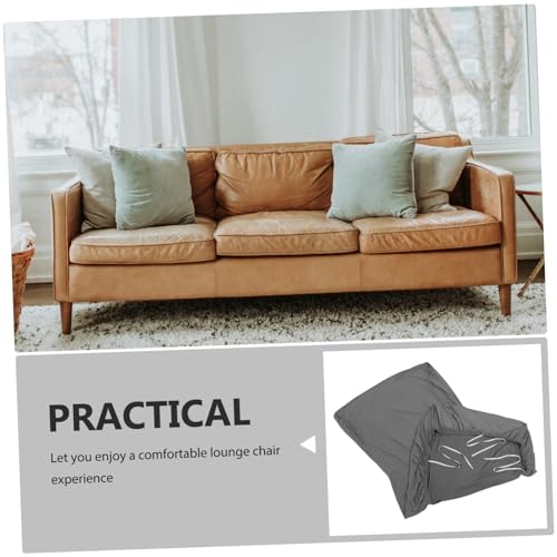Housse de canapé méridienne extensible gris pour protéger votre salon - 6