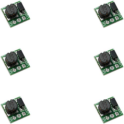 CSNSD 0,9-5 V auf 3,3 V Step Up Power Module 6 Stück 1,5 V 1,8 V 2,5 V 3,7 V 4,2 V 5 V auf 3,3 V DC-DC Spannungsverstärkungs-Konverterplatine Cover