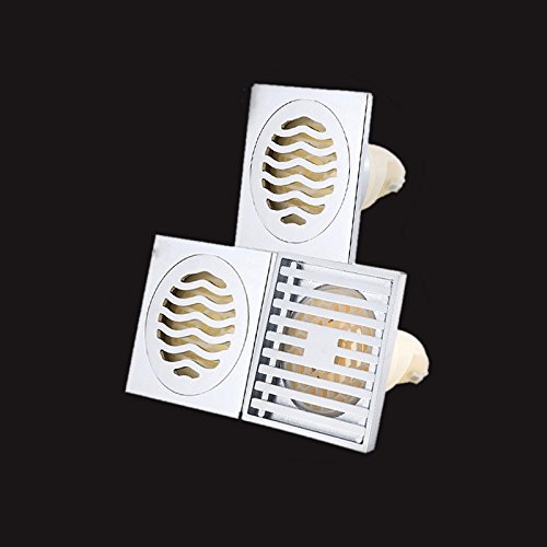 SJQKA floor drain Shower Floor Drain Deodorization Toilet Washing Machine Sewage Proof Inner Core Cover Large Displacement Floor Drain,B